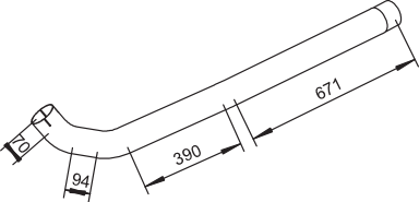 Tubo de escape DINEX 53106