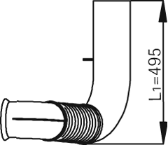 Tubo de escape DINEX 53127