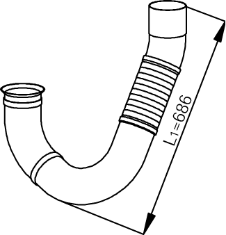Tubo de escape DINEX 53142