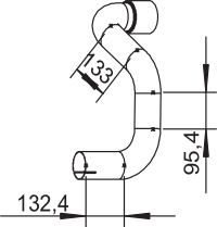 Tubo de escape DINEX 53163