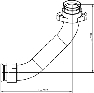 Tubo de escape DINEX 53174