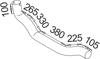 Tubo de escape DINEX 53225