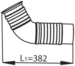 Tubo de escape DINEX 53254