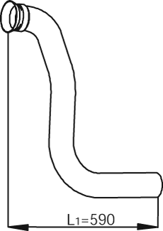 Tubo de escape DINEX 53281