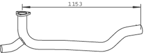 Tubo de escape DINEX 53290