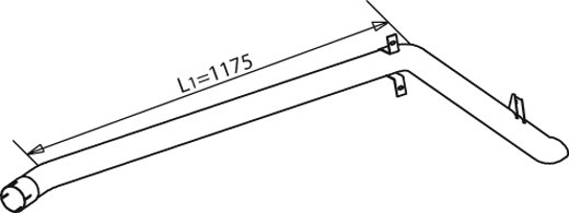 Tubo de escape DINEX 53705