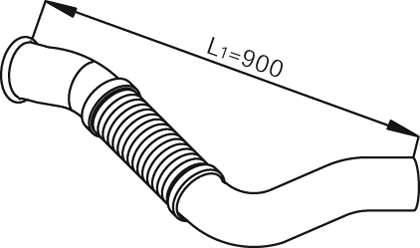 Tubo de escape DINEX 54104
