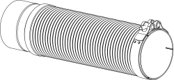 Tubo de escape DINEX 54184-RK