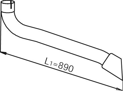 Tubo de escape DINEX 54202