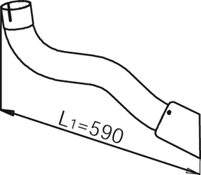 Tubo de escape DINEX 54207