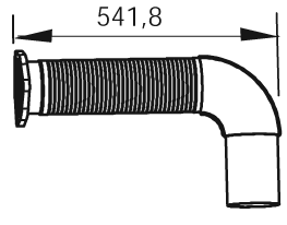 Tubo de escape DINEX 54210