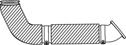 Tubo de escape DINEX 54218