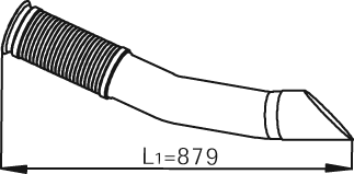 Tubo de escape DINEX 54244