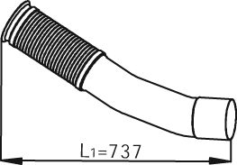 Tubo de escape DINEX 54247