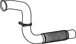 Tubo de escape DINEX 54273