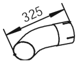 Tubo de escape DINEX 54653