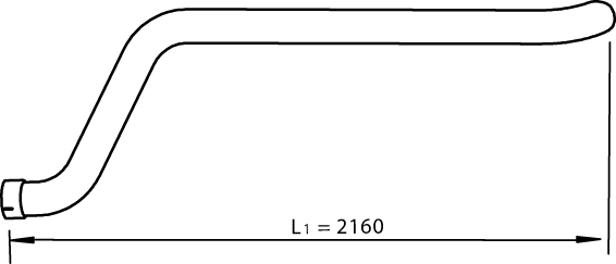 Tubo de escape DINEX 54658