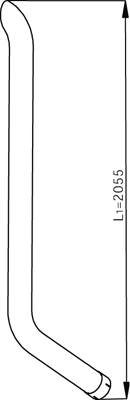 Tubo de escape DINEX 54663
