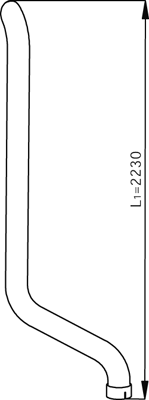 Tubo de escape DINEX 54664
