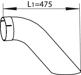 Tubo de escape DINEX 54668