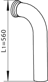 Tubo de escape DINEX 55101