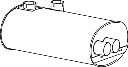 Silenciador central/posterior DINEX 55301