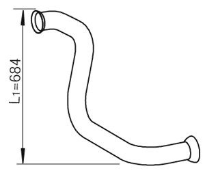 Tubo de escape Mercedes-Benz VARIO Platform/Chassis · Mercedes-Benz VARIO Van · Mercedes-Benz VARIO Cab with engine