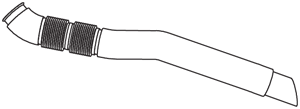 Tubo de escape DINEX 56140