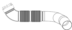 Tubo de escape DINEX 56149