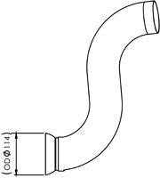 Tubo de escape DINEX 56176