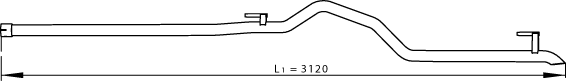 Tubo de escape Mercedes-Benz SPRINTER 5-t Platform/Chassis