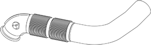 Tubo de escape DINEX 5AA003
