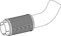 Tubo de escape DINEX 5AA004