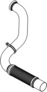 Tubo de escape DINEX 5AA010