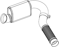 Tubo de escape DINEX 5AA014