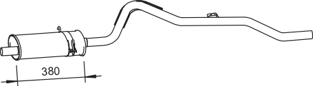 Silenciador central/posterior DINEX 62303