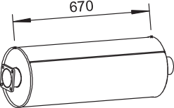 Silenciador central/posterior DINEX 62310