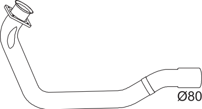Tubo de escape DINEX 64158