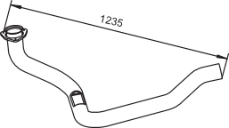 Tubo de escape DINEX 64186