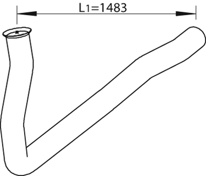 Tubo de escape DINEX 64264
