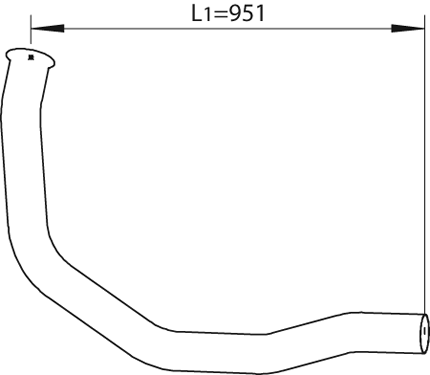 Tubo de escape DINEX 64270