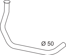 Tubo de escape DINEX 64279