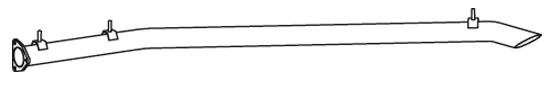 Tubo de escape DINEX 64282