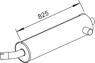 Silenciador central/posterior DINEX 64316