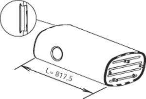Silenciador central/posterior DINEX 64375