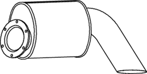 Silenciador central/posterior DINEX 64383