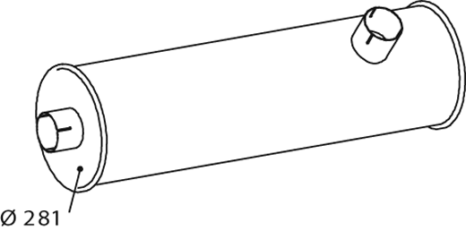 Silenciador central/posterior DINEX 64446