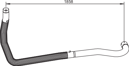 Tubo de escape DINEX 64520