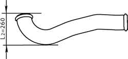 Tubo de escape DINEX 64533