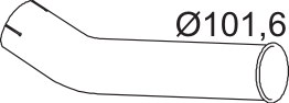 Tubo de escape DINEX 64607